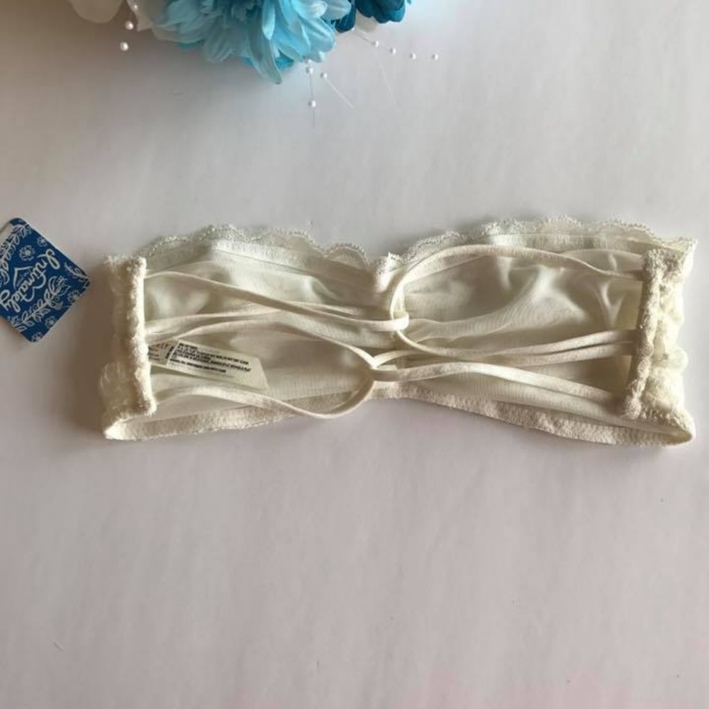 NWT Free People Intimately bandeau bra ivory XS - Picture 4 of 5